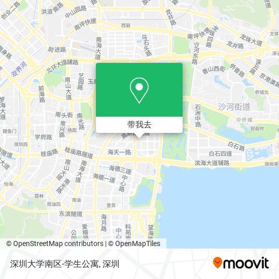 深圳大学南区-学生公寓地图