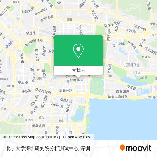 北京大学深圳研究院分析测试中心地图