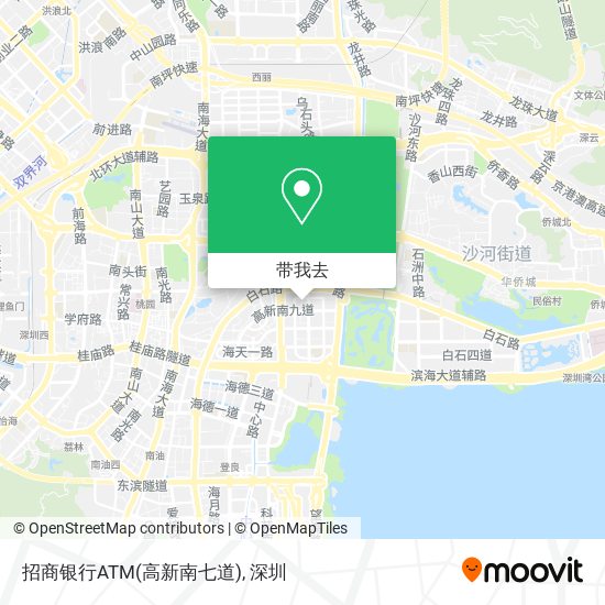 招商银行ATM(高新南七道)地图