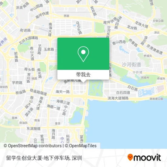 留学生创业大厦-地下停车场地图