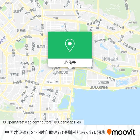 中国建设银行24小时自助银行(深圳科苑南支行)地图