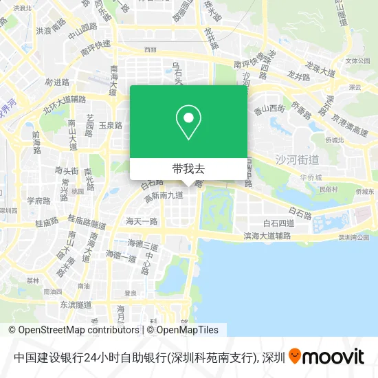 中国建设银行24小时自助银行(深圳科苑南支行)地图