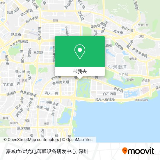 豪威tft/cf光电薄膜设备研发中心地图