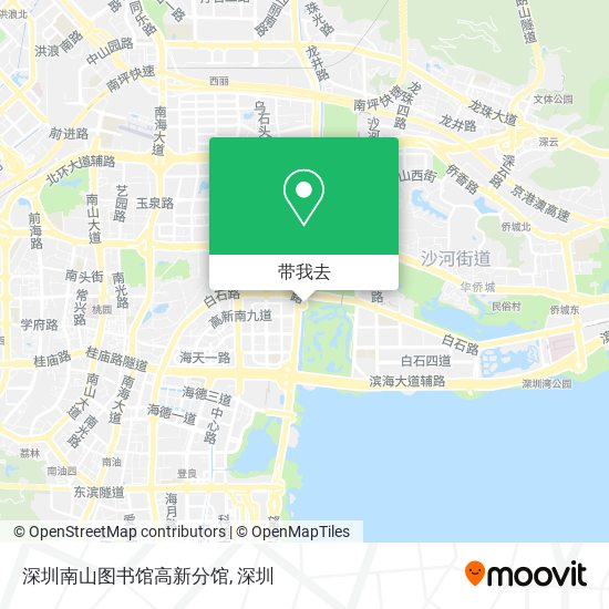 深圳南山图书馆高新分馆地图