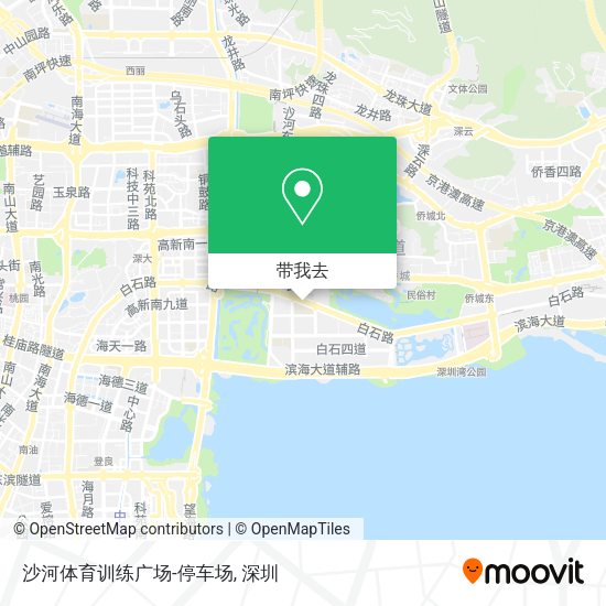 沙河体育训练广场-停车场地图