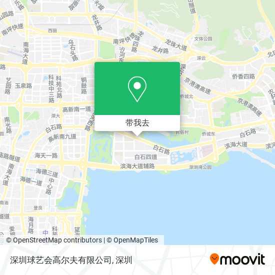 深圳球艺会高尔夫有限公司地图