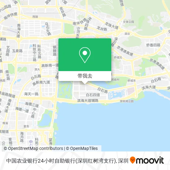 中国农业银行24小时自助银行(深圳红树湾支行)地图