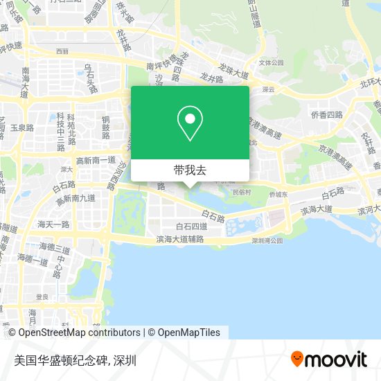 美国华盛顿纪念碑地图