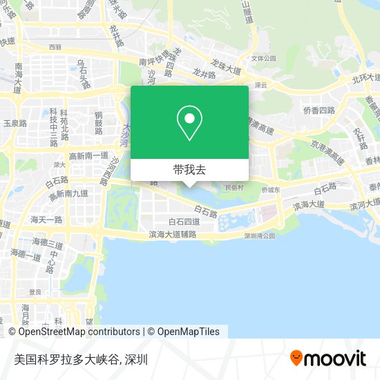 美国科罗拉多大峡谷地图