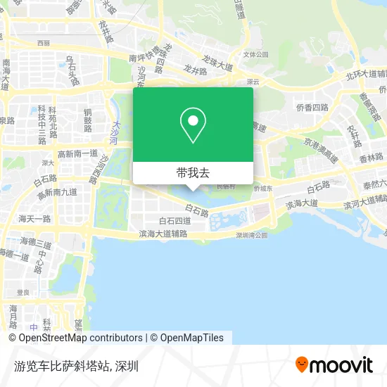 游览车比萨斜塔站地图
