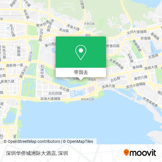 深圳华侨城洲际大酒店地图