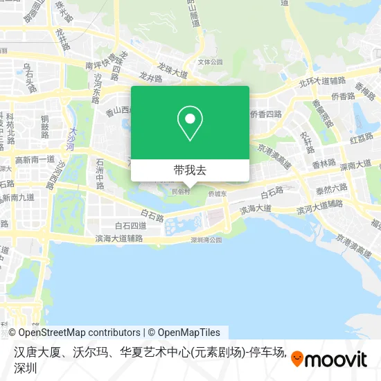 汉唐大厦、沃尔玛、华夏艺术中心(元素剧场)-停车场地图