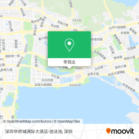 深圳华侨城洲际大酒店-游泳池地图