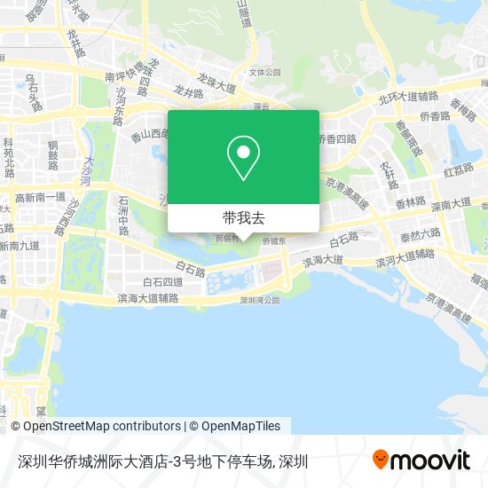 深圳华侨城洲际大酒店-3号地下停车场地图