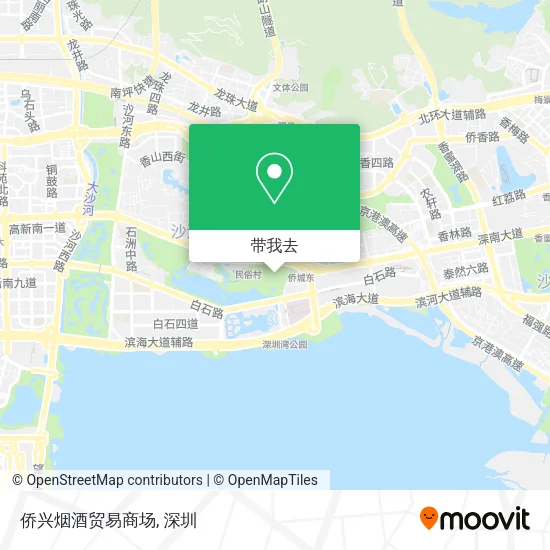 侨兴烟酒贸易商场地图