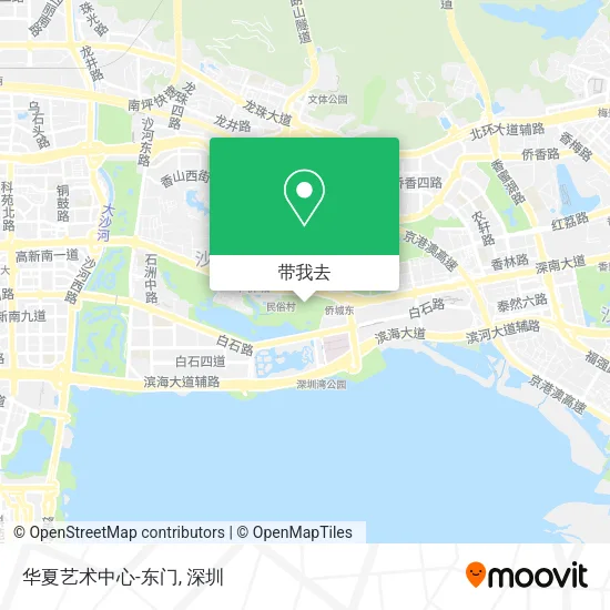 华夏艺术中心-东门地图