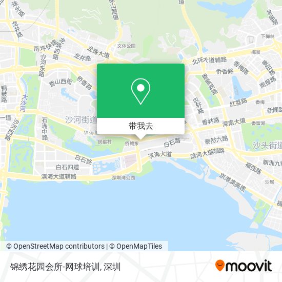 锦绣花园会所-网球培训地图