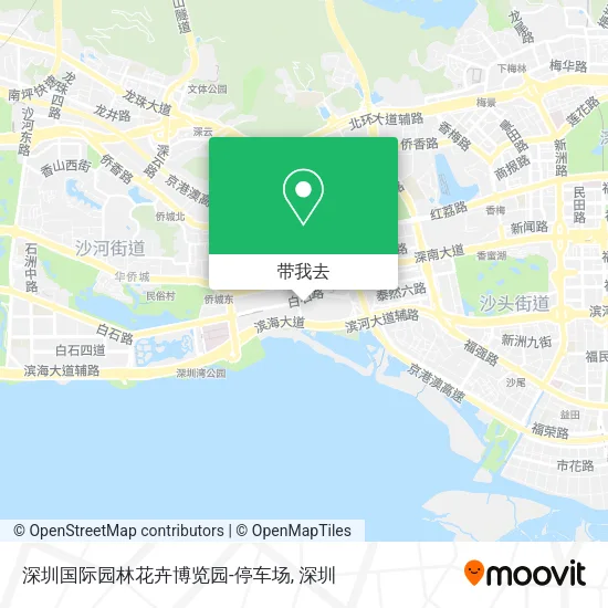 深圳国际园林花卉博览园-停车场地图