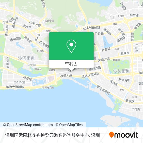 深圳国际园林花卉博览园游客咨询服务中心地图