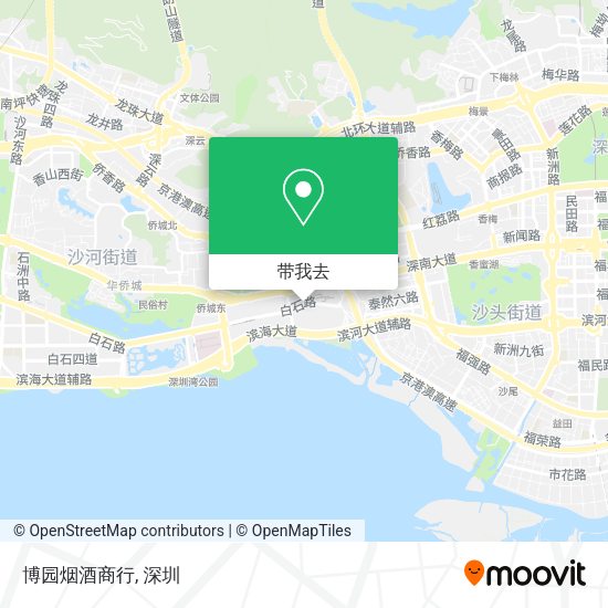 博园烟酒商行地图