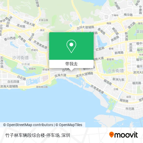 竹子林车辆段综合楼-停车场地图