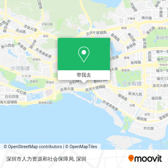 深圳市人力资源和社会保障局地图