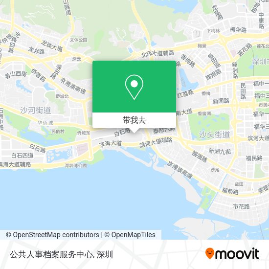 公共人事档案服务中心地图