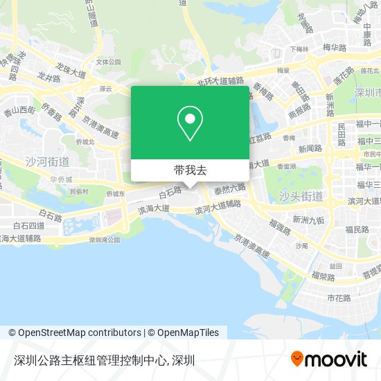 深圳公路主枢纽管理控制中心地图