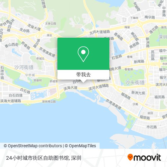 24小时城市街区自助图书馆地图
