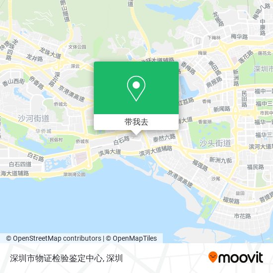 深圳市物证检验鉴定中心地图
