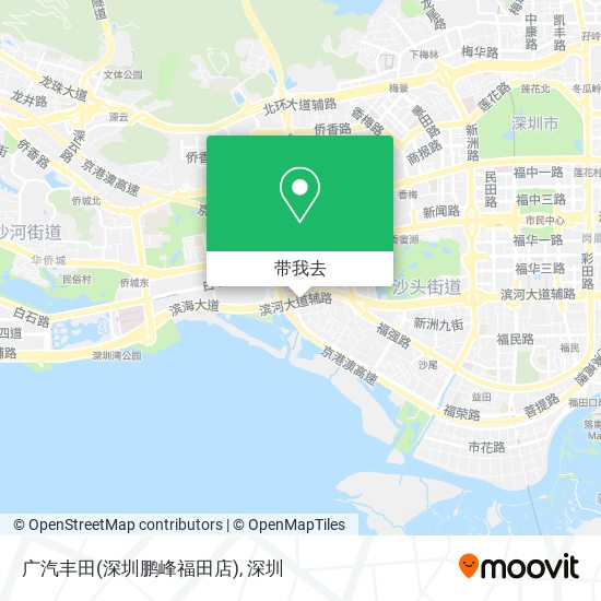 广汽丰田(深圳鹏峰福田店)地图