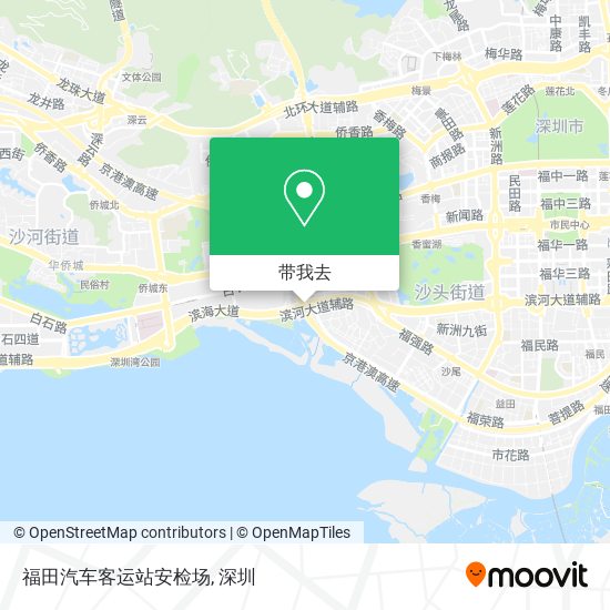 福田汽车客运站安检场地图