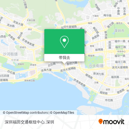 深圳福田交通枢纽中心地图