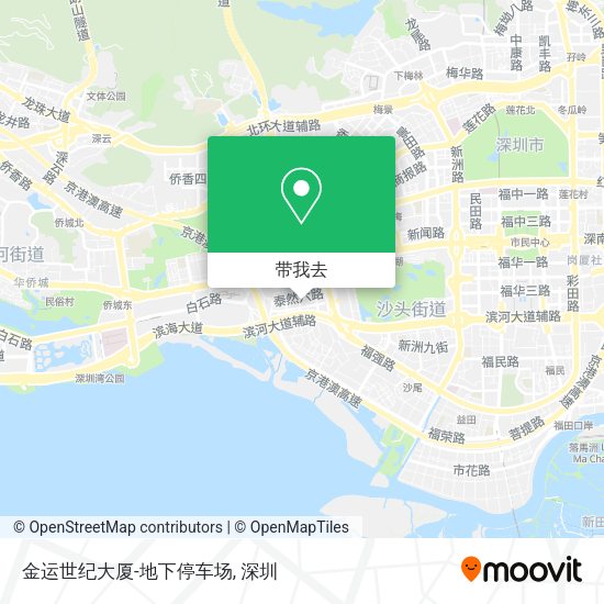 金运世纪大厦-地下停车场地图