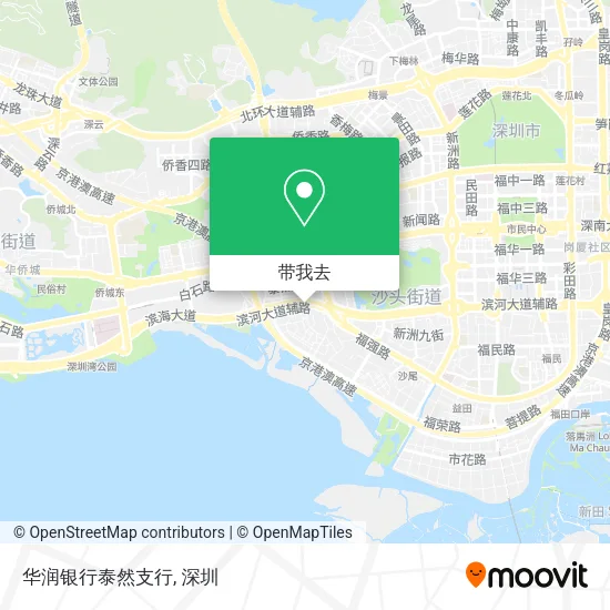 华润银行泰然支行地图