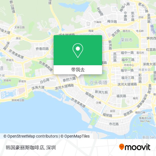 韩国豪丽斯咖啡店地图