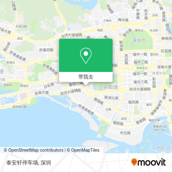 泰安轩停车场地图