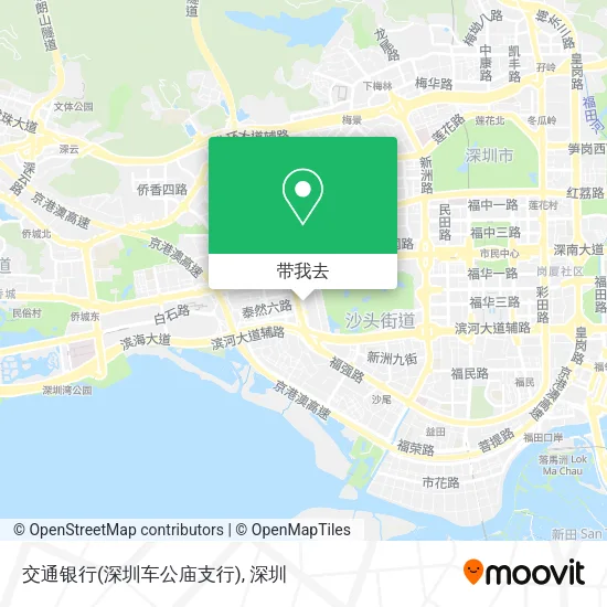 交通银行(深圳车公庙支行)地图