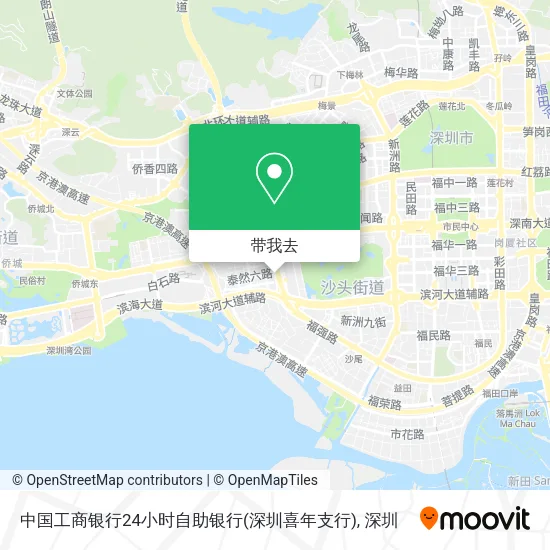 中国工商银行24小时自助银行(深圳喜年支行)地图