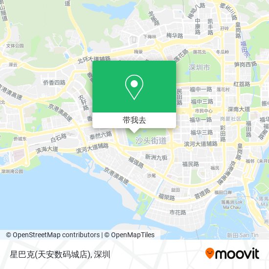 星巴克(天安数码城店)地图
