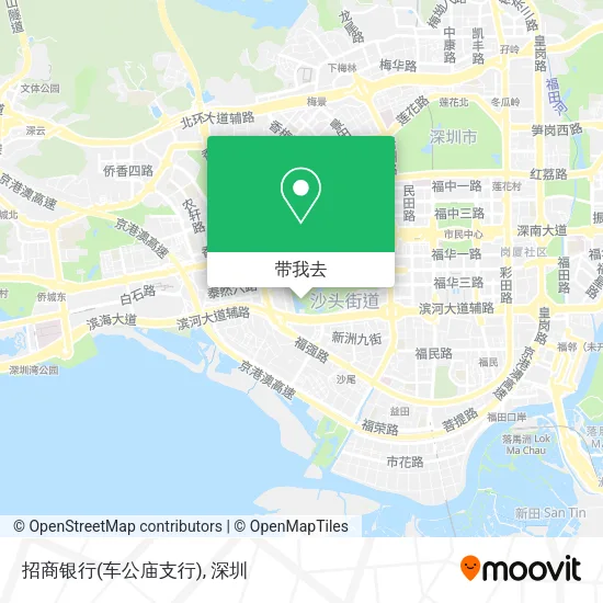 招商银行(车公庙支行)地图