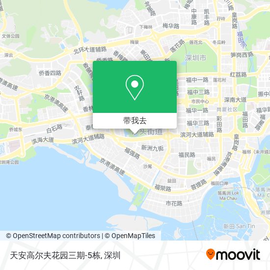 天安高尔夫花园三期-5栋地图