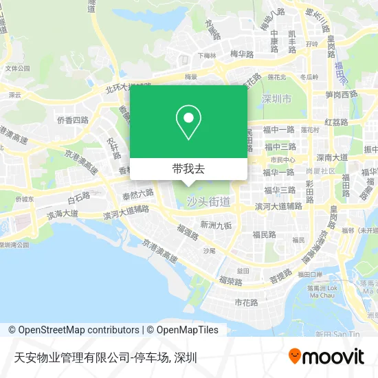 天安物业管理有限公司-停车场地图