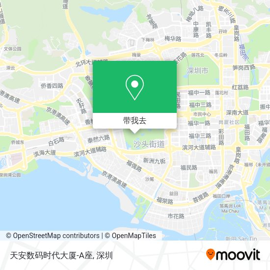 天安数码时代大厦-A座地图