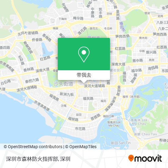 深圳市森林防火指挥部地图