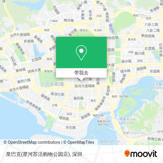 星巴克(星河苏活购物公园店)地图