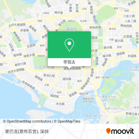 星巴克(君尚百货)地图