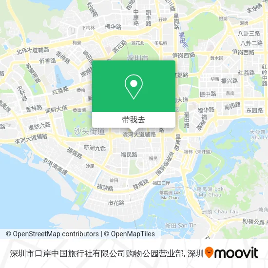 深圳市口岸中国旅行社有限公司购物公园营业部地图