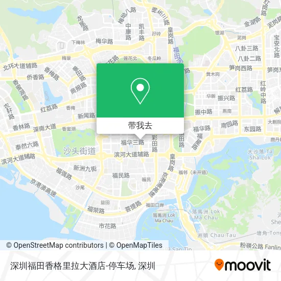 深圳福田香格里拉大酒店-停车场地图