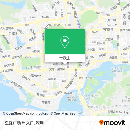 皇庭广场-出入口地图